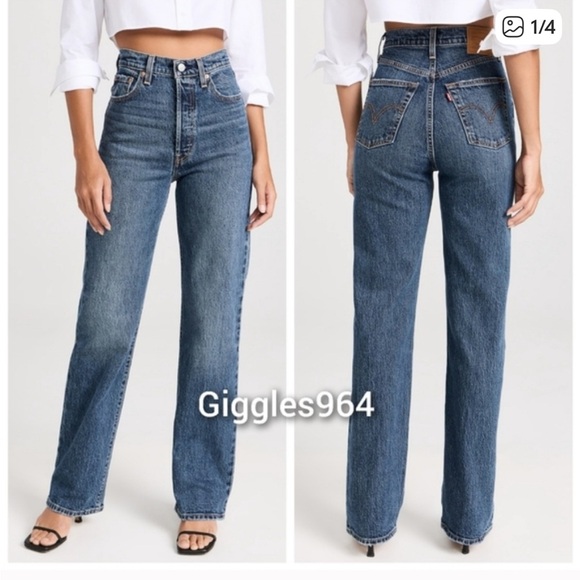 LEVI'S Ribcage Jeans Valley View - Picture 1 of 3